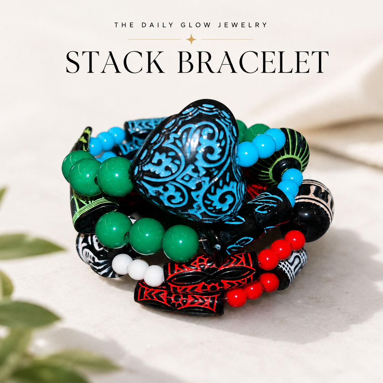 Heart of the Tribe Stack Bracelet