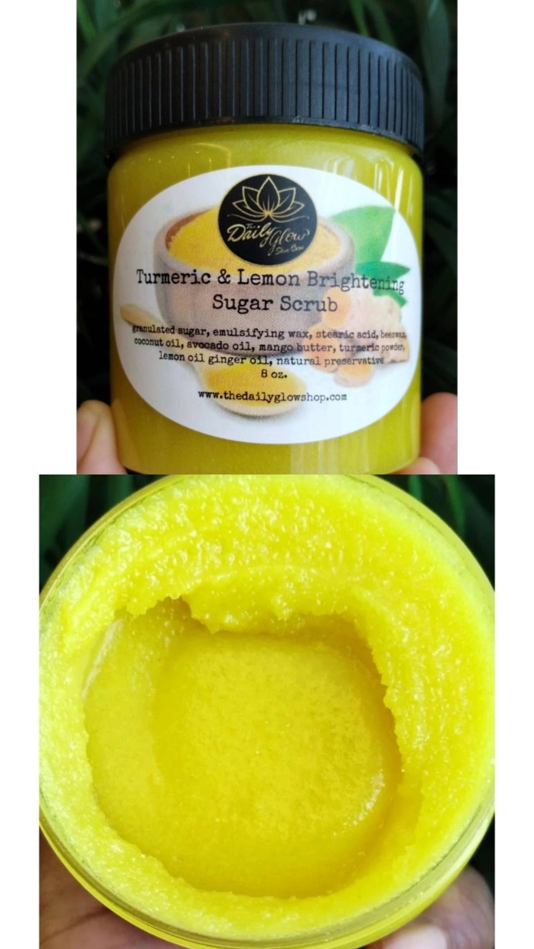 Turmeric &  Lemon 🍋 Brightening Sugar Scrub